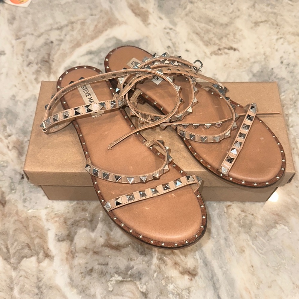 Steve Madden Travel Tan Sandal Size 8.5 New $79